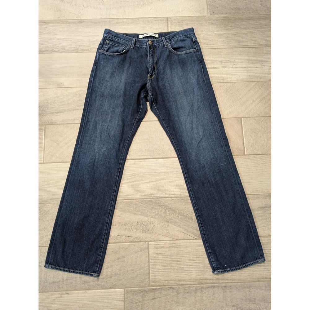 Agave Denim‎ Gringo Jeans Classic Straight Leg Dark Wash Denim 36x35 Made in USA
